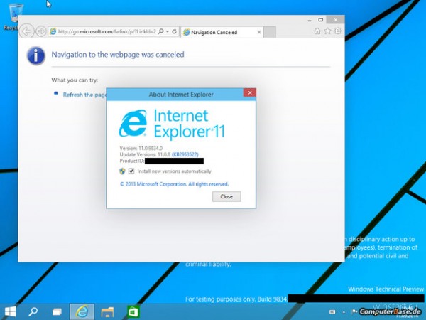 В сеть утекли скриншоты предварительной версии Windows 9