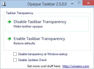 Windows 8 (Opaque Taskbar)